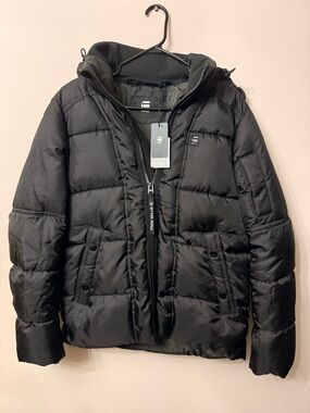 G-Star Men’s Black Quilted Puffer Jacket(brand new)